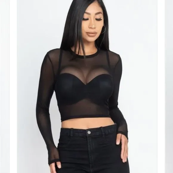 Perfume Closet Sheer Gathered Top /Black Black Evening Tops | Coast UK